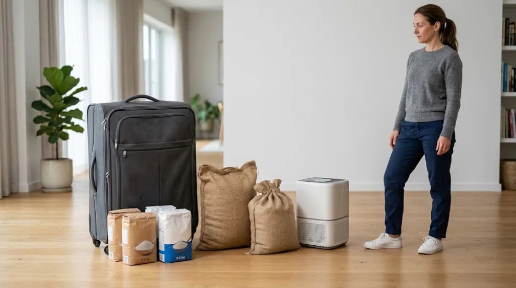 How Heavy Is 50kg? A Simple Guide With Real Comparisons 3 How Heavy Is 50kg: an adult man with focused effort and proper posture preparing to lift a heavy barbell loaded with weight plates in a modern gym.